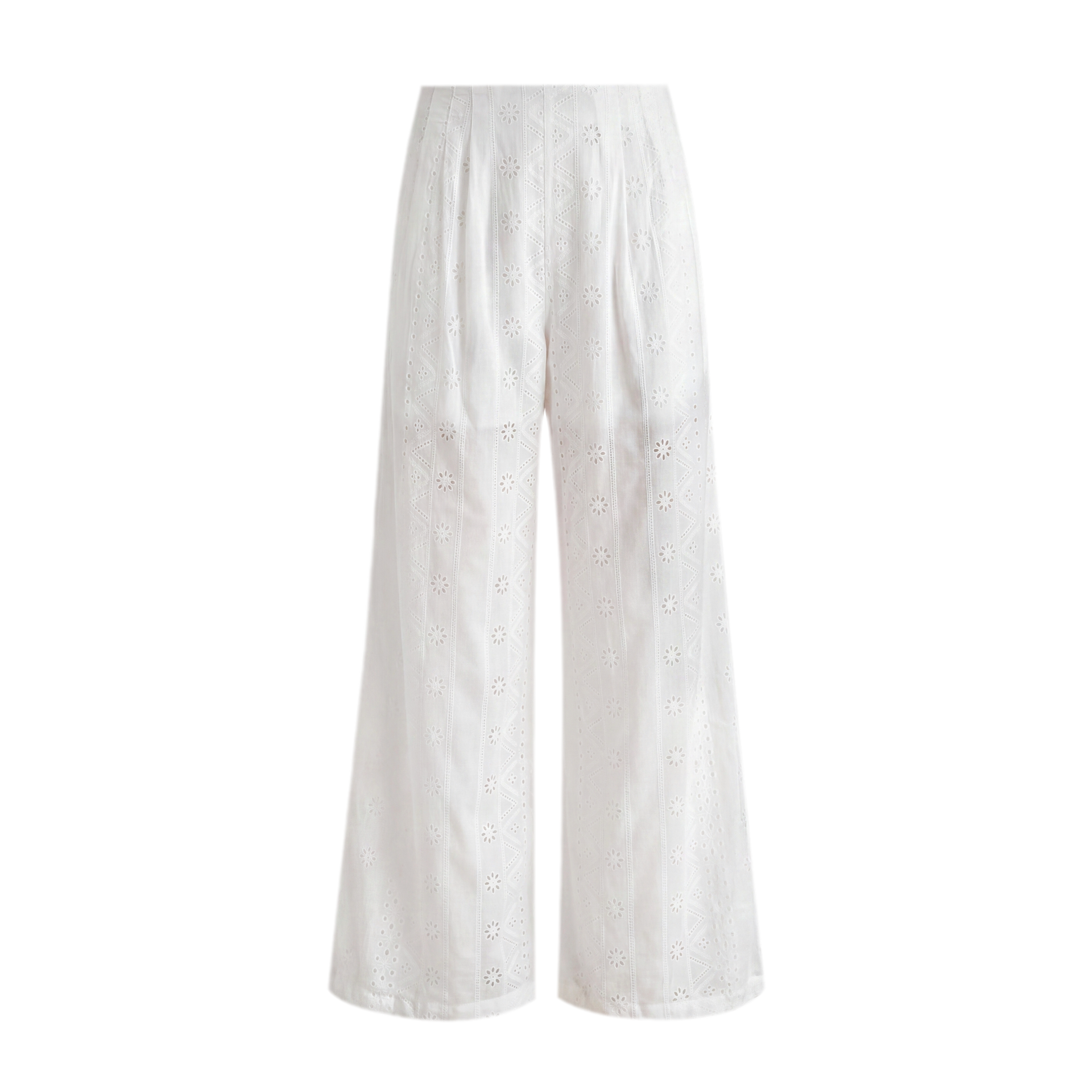Sheer Eyelet Lantern Pants
