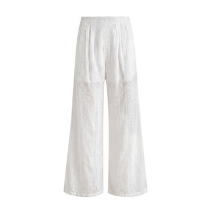 Sheer Eyelet Lantern Pants