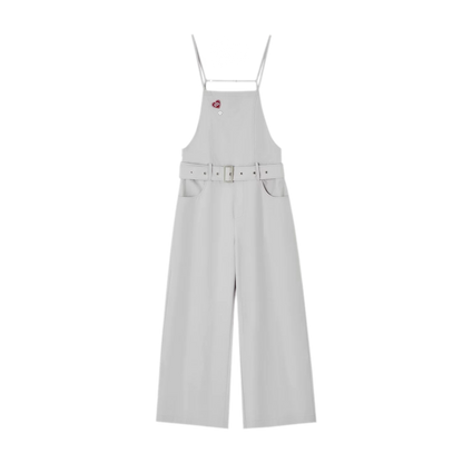 Relaxed Straight Bib Pants