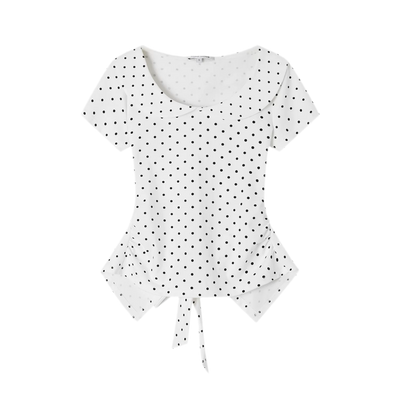 White Polka Dot / S