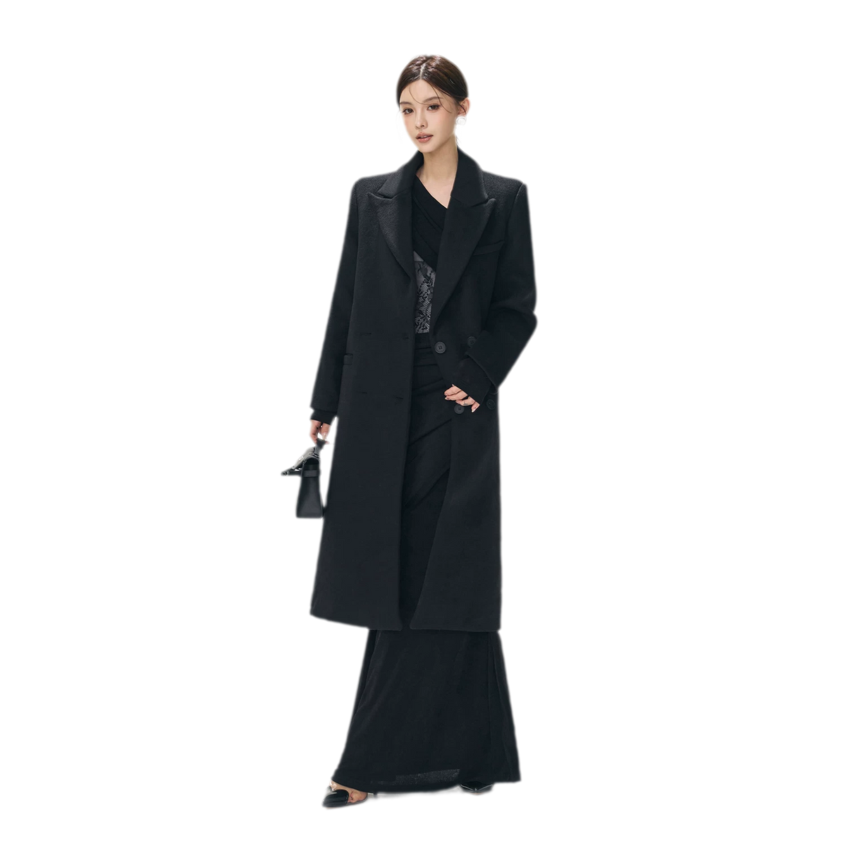 Structured Double-Breasted Wool Coat — 갤러리에서 이미지 17번 불러오기