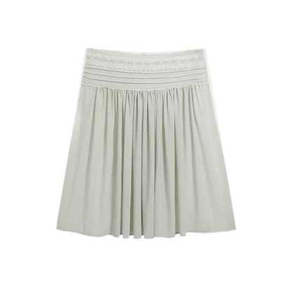 Chiffon Contrast A-Line Skirt