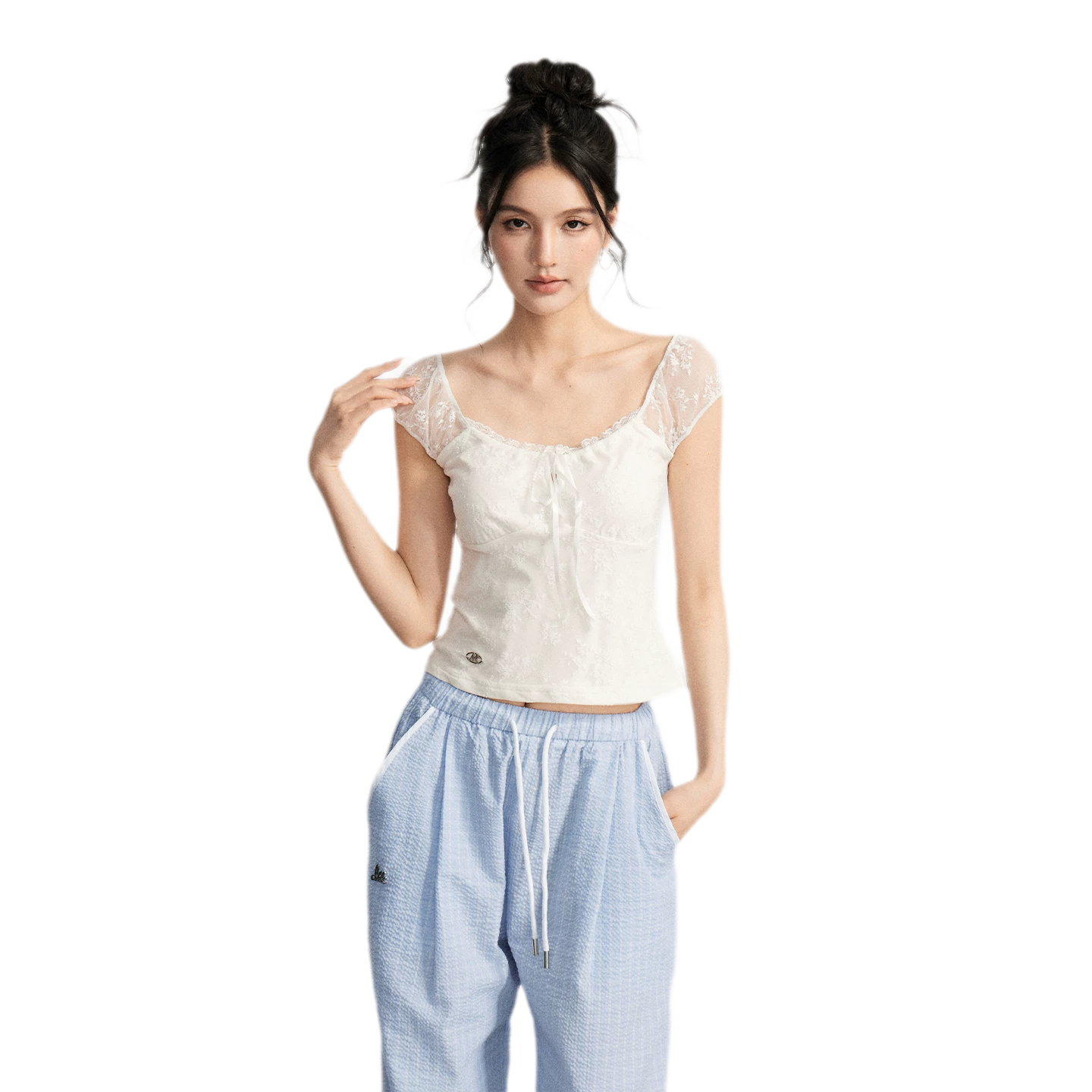 Lace Patchwork Top
