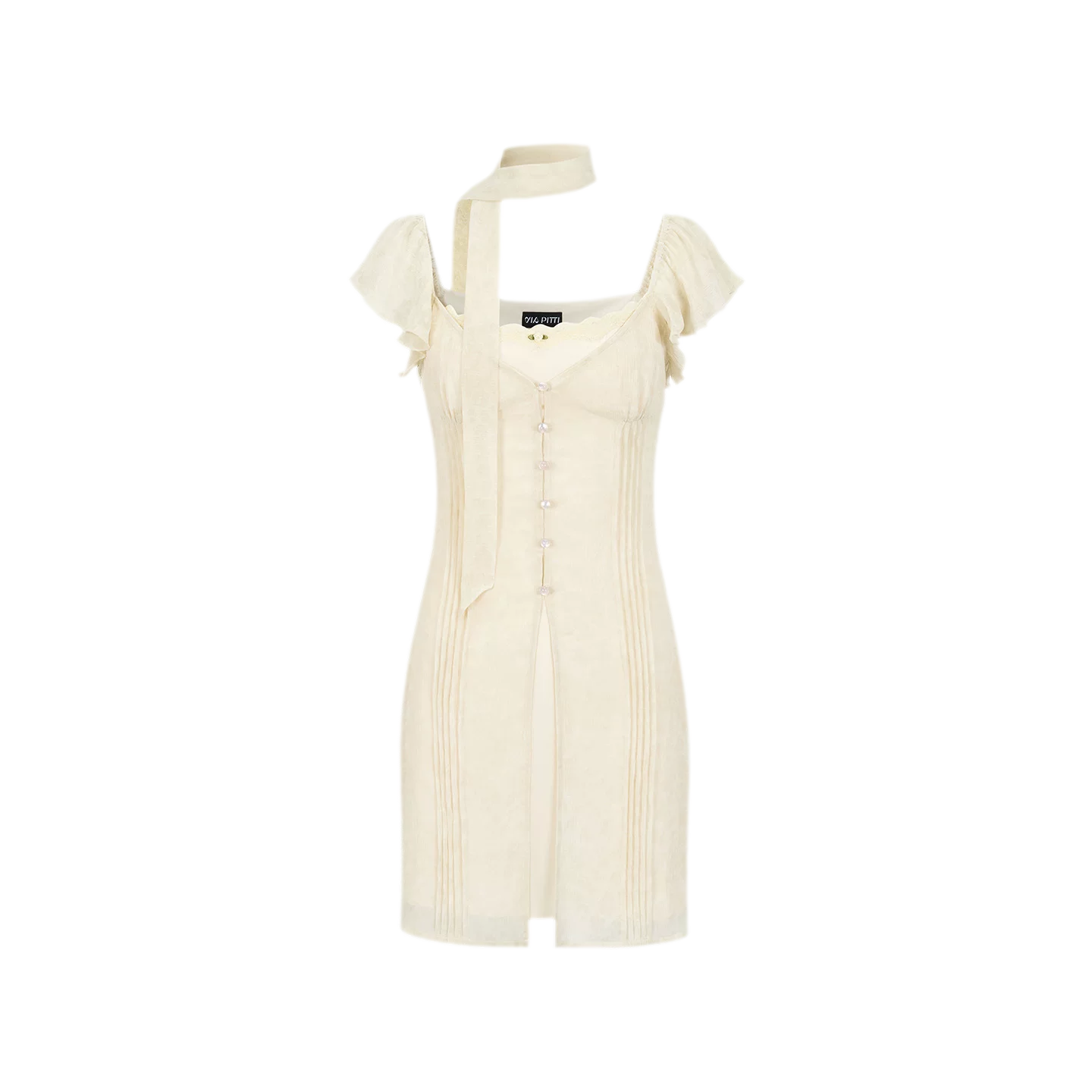 Dyed Snow Yarn Elegant Dress