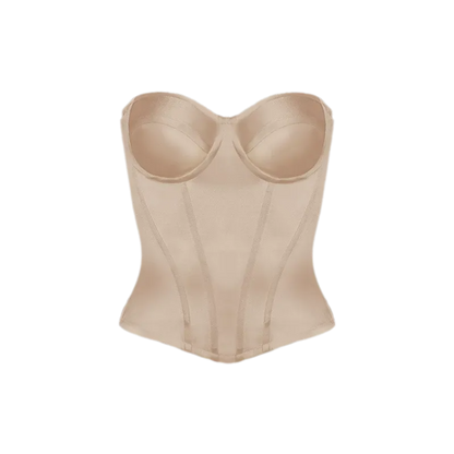 Velvet Bow Satin Corset