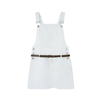 White (Pinafore Dress) / M