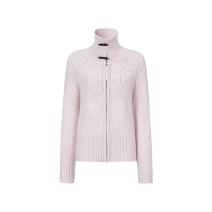 Cable-Knit Waist-Shaping Cardigan Jacket
