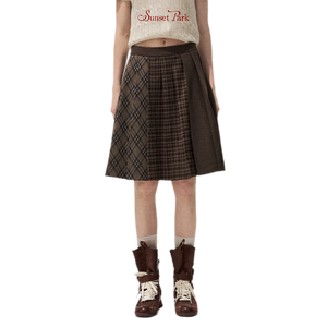 Plaid Pleated / S
