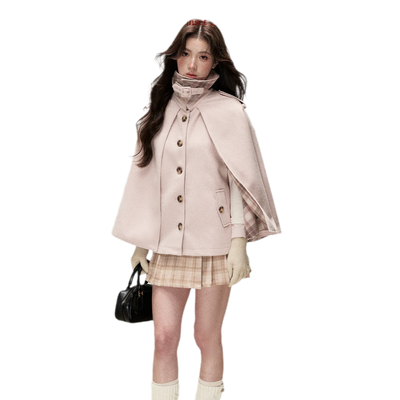 Cream Pink Plaid / S