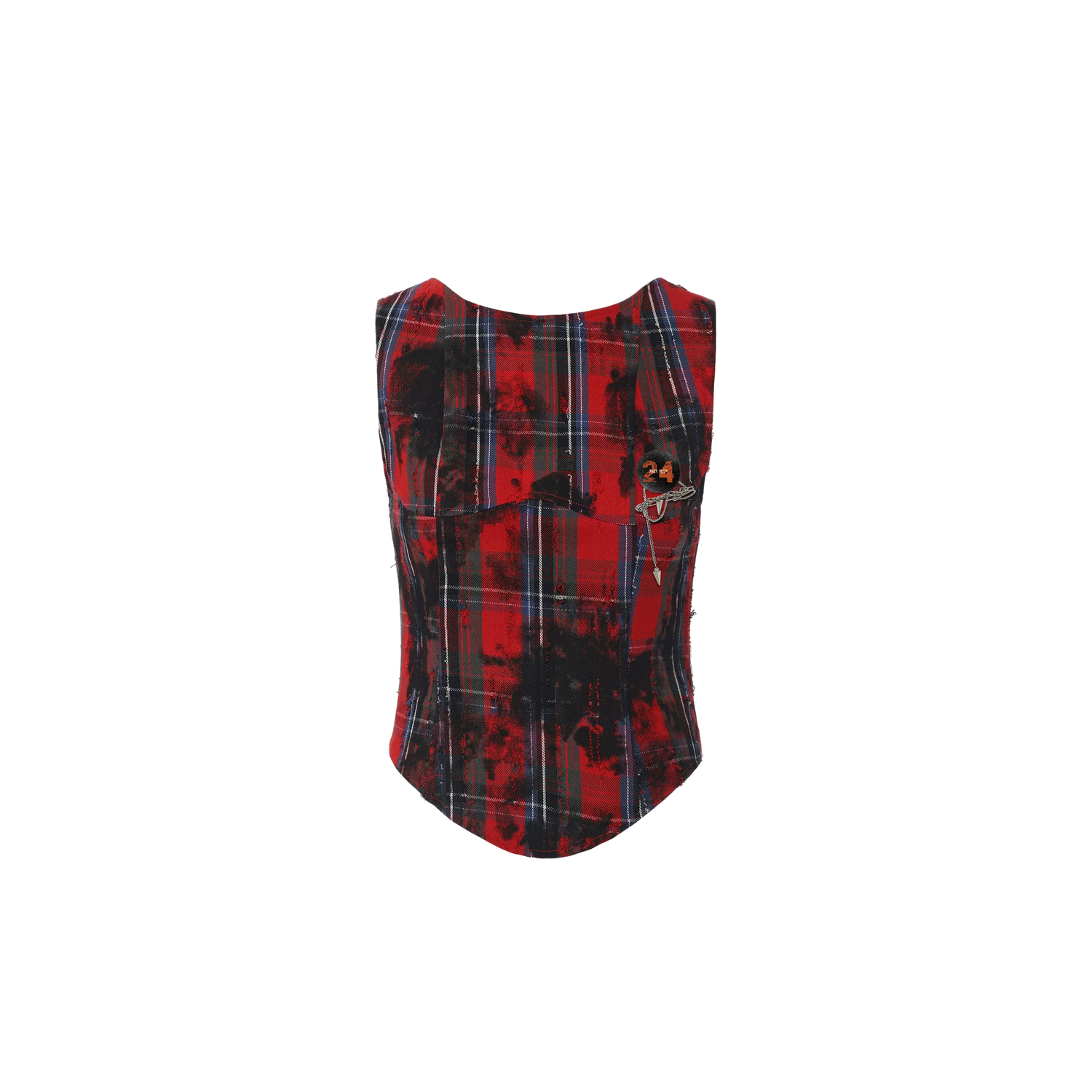 Deconstructed Plaid Two-Piece Set