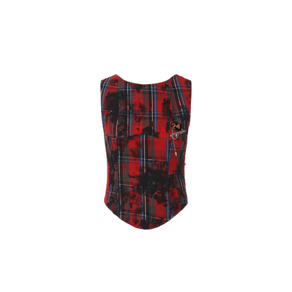 Deconstructed Plaid Two-Piece Set