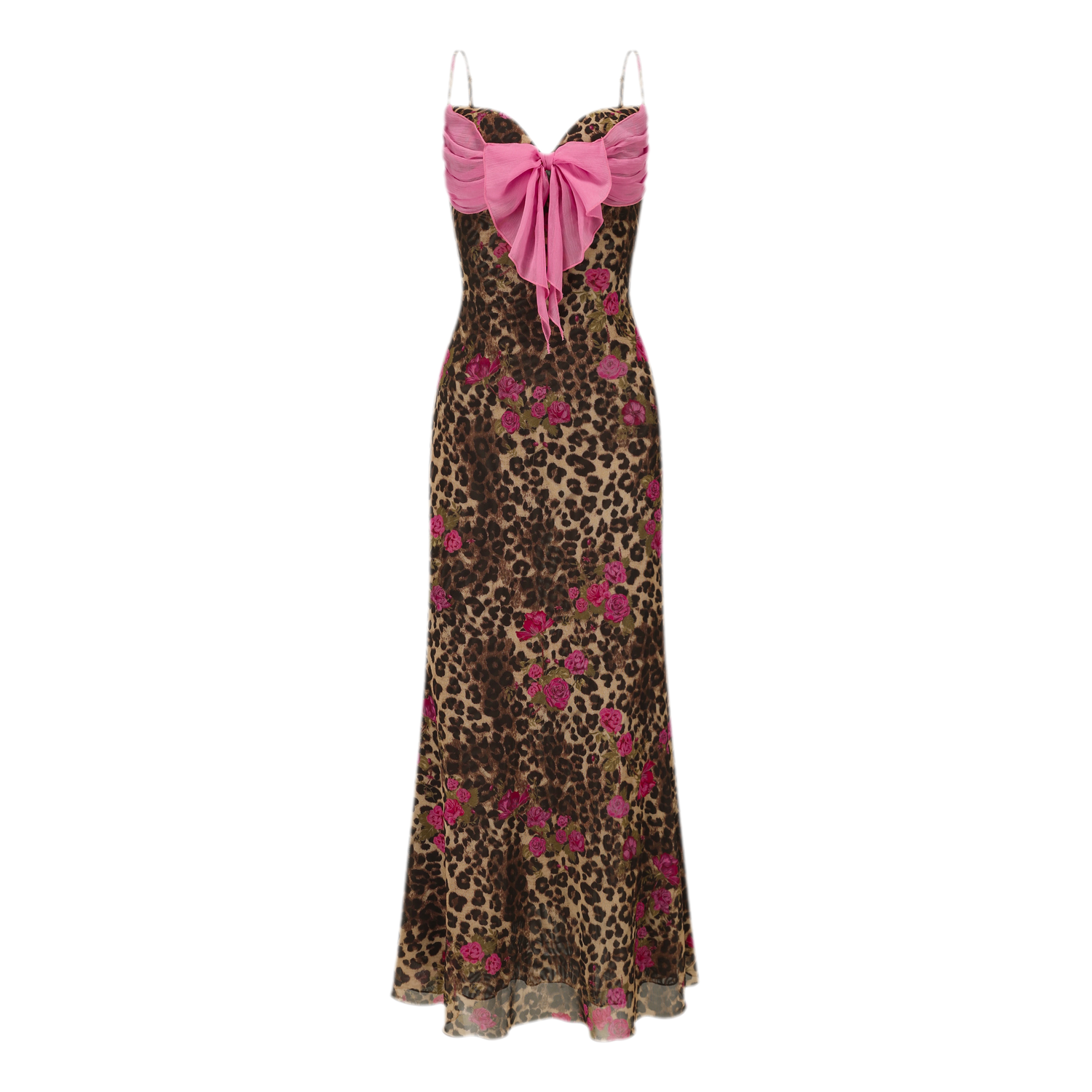 Leopard Print Fishtail Cami Dress