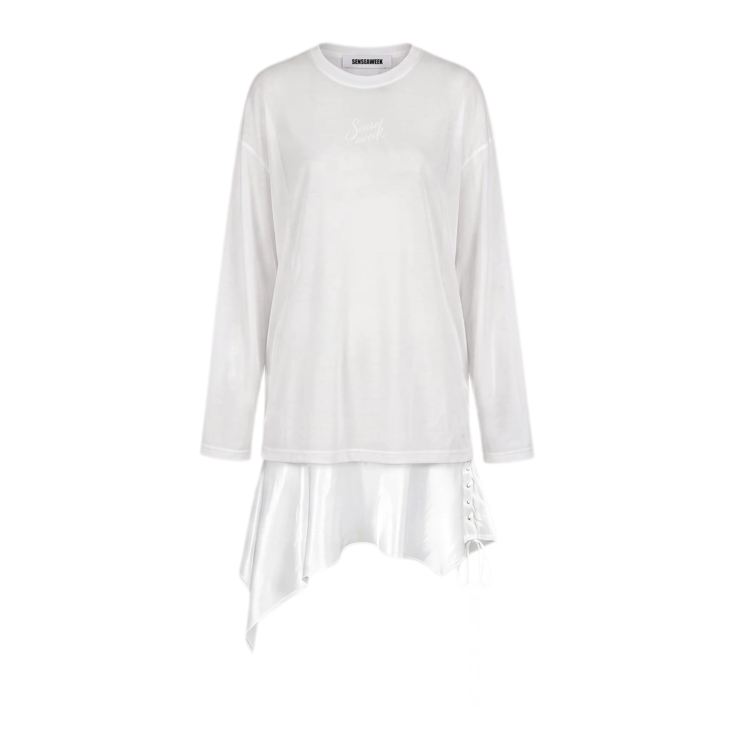 Acetate Layered Hem Dress