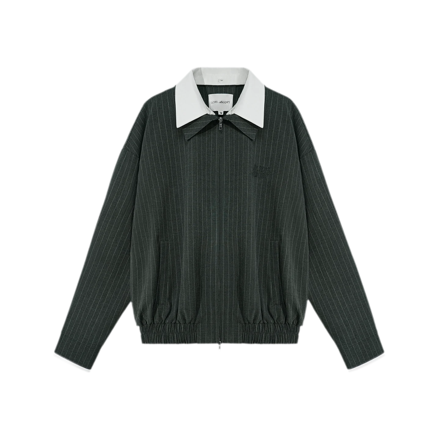 Pinstripe Belted Jacket Shorts Set
