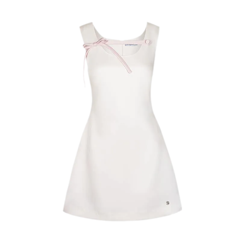 Pearl Satin Bow Dress