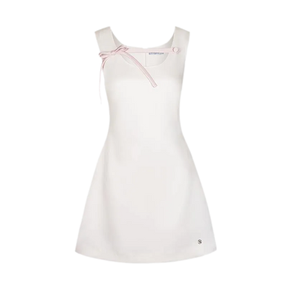 Pearl Satin Bow Dress
