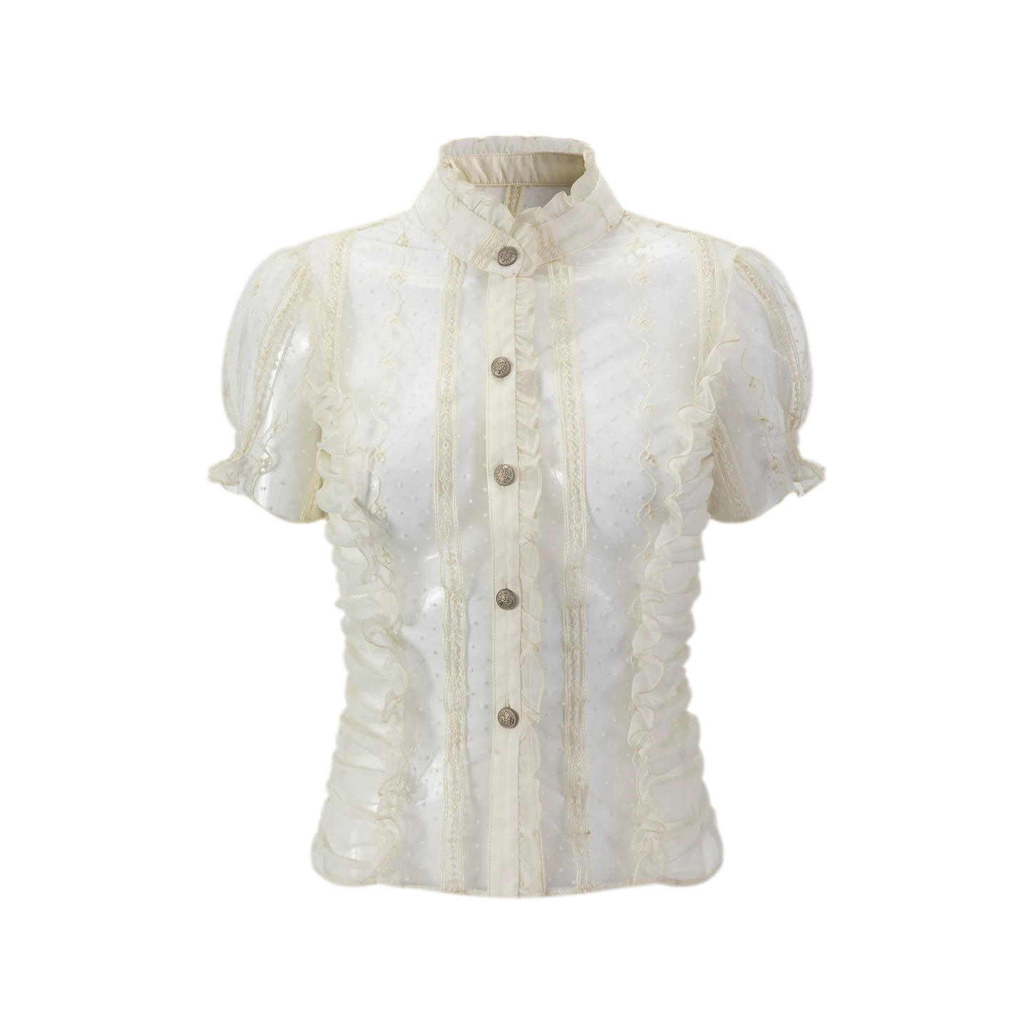 Romantic Archer Sheer Blouse