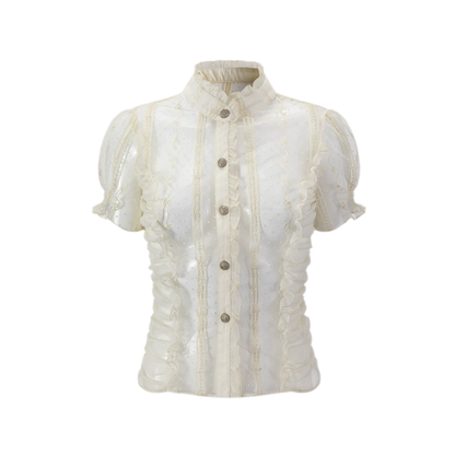 Romantic Archer Sheer Blouse