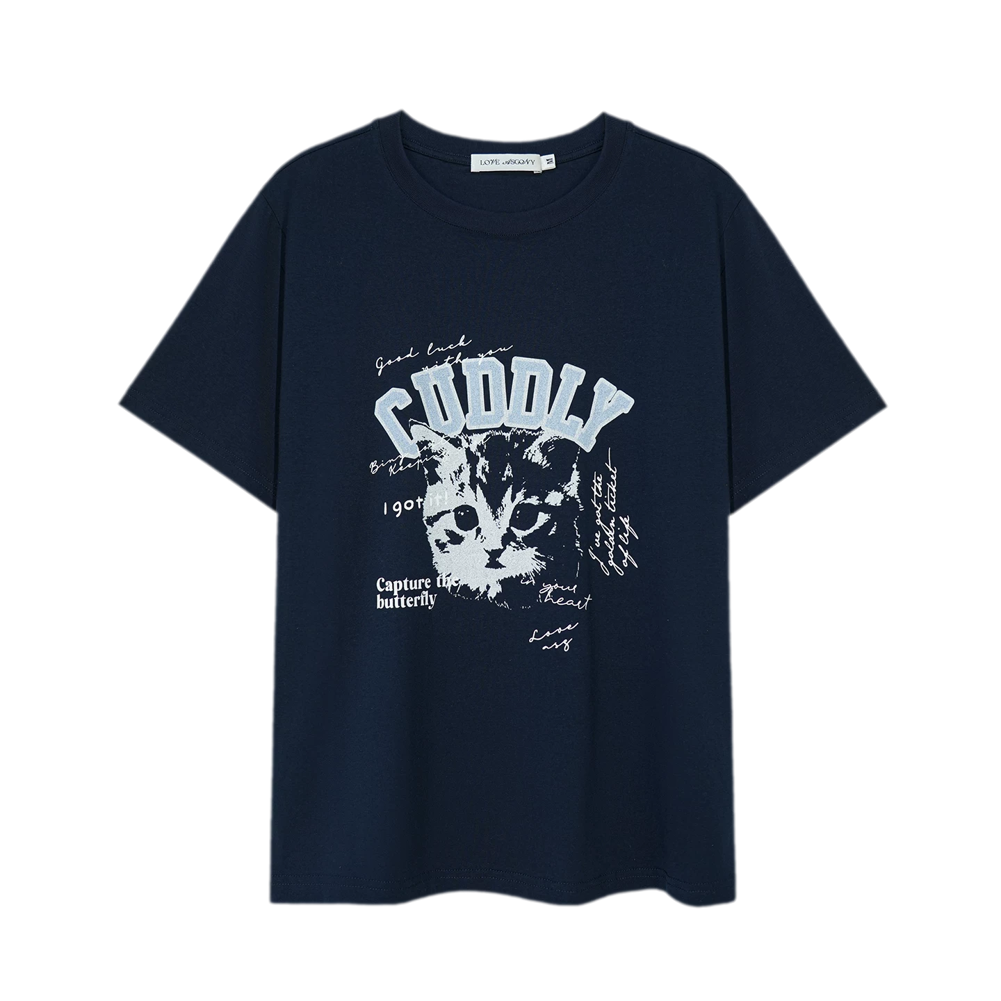 Cat Print Relaxed T-Shirt