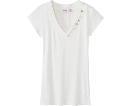 Deep V-Neck T-Shirt