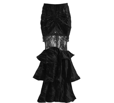 Velvet Mermaid Skirt / S