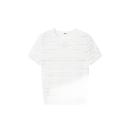Ice Feel Tee with Organza Weave