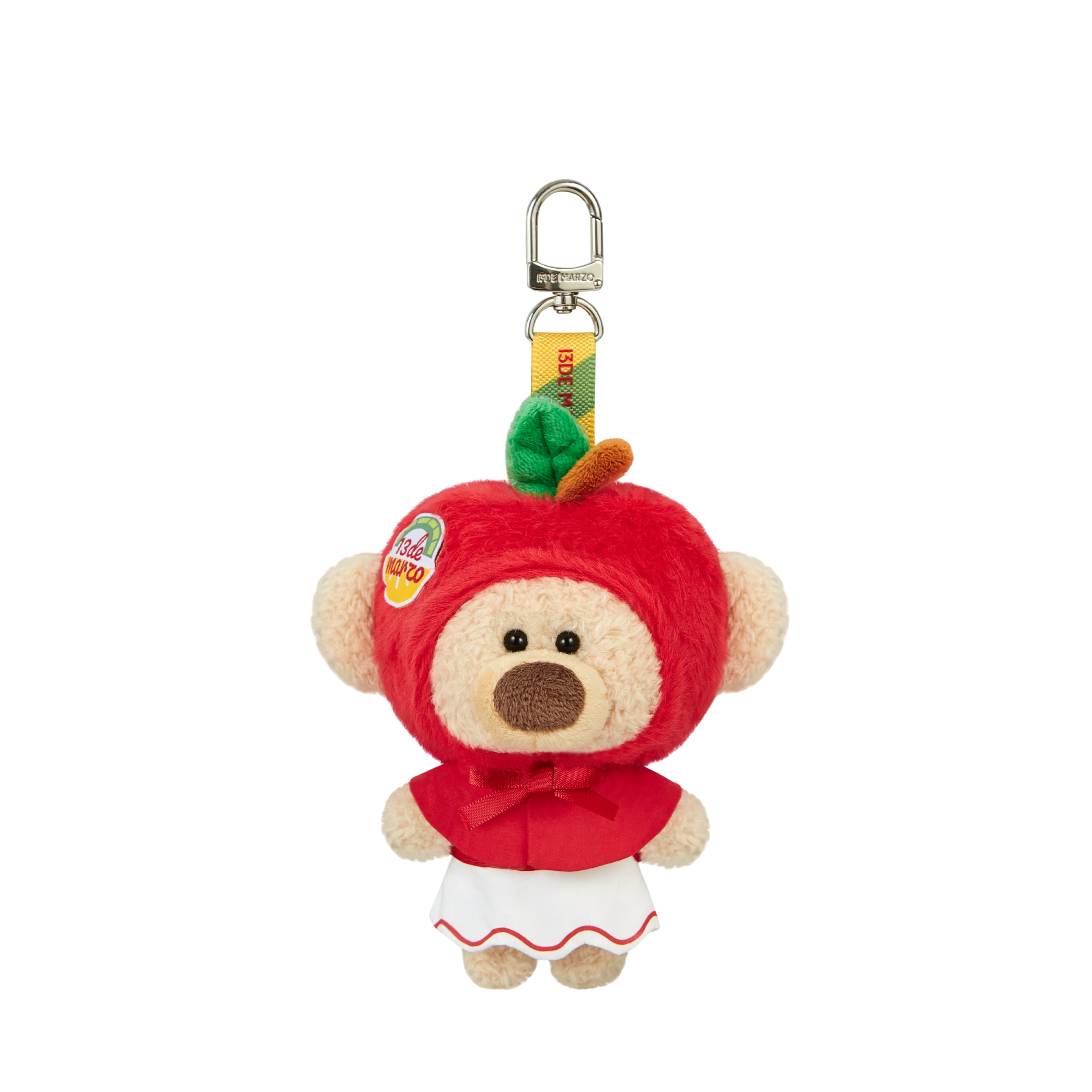 Plush Apple Keychain