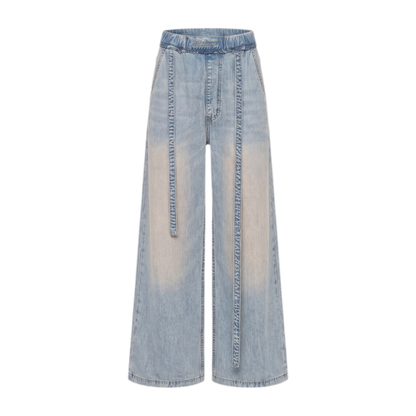 Washed Tencel Wide-Leg Pants