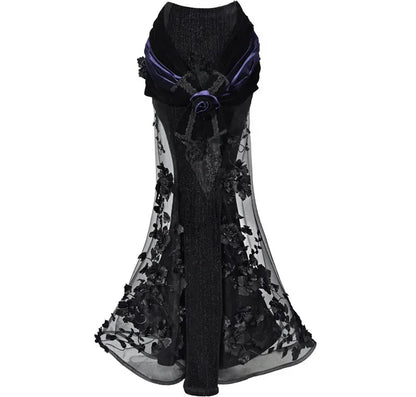 Beaded Embroidered Fishtail Skirt