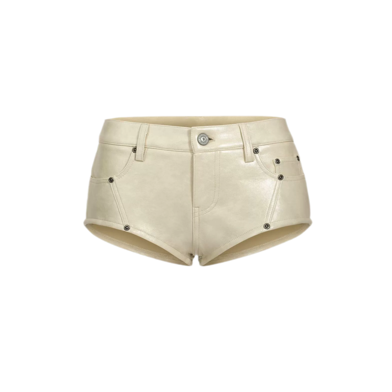 Leather Low-Rise Shorts