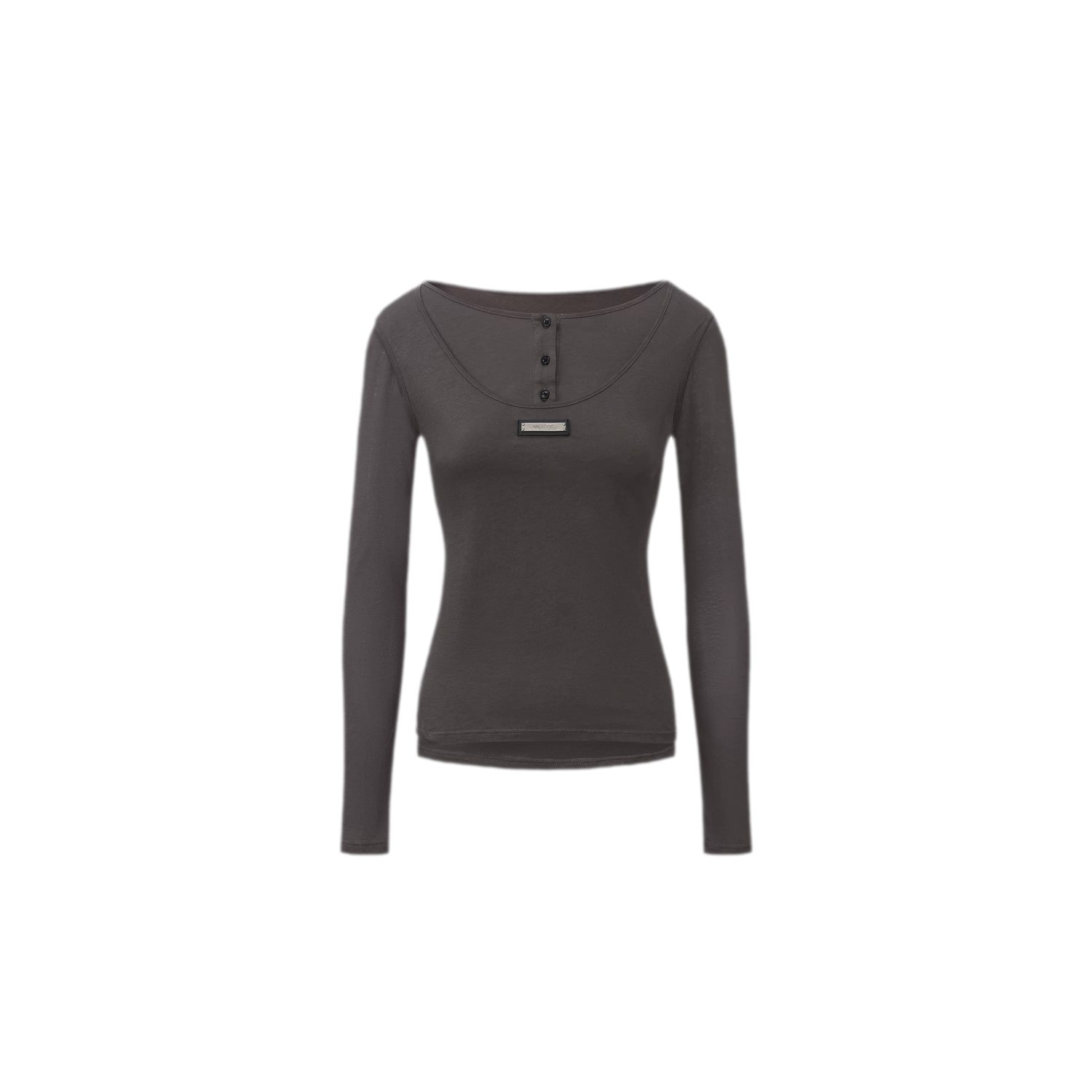 Custom Plaque Fitted Long-Sleeve T-Shirt