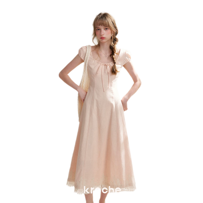 French Lace Long Dress