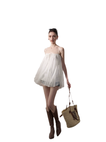 Sheer Chiffon A-Line Cami