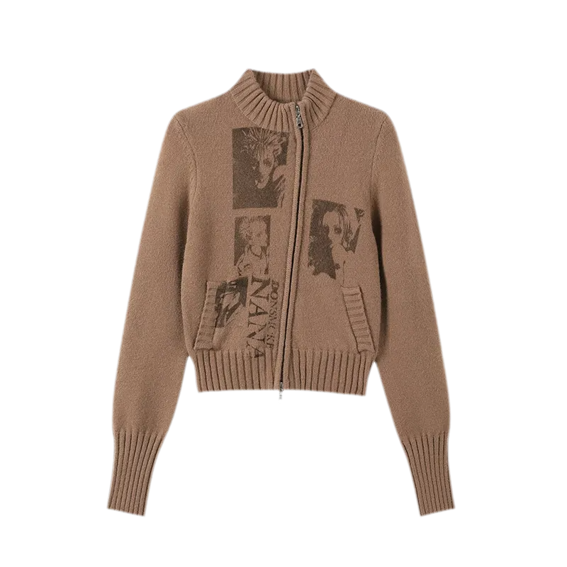 DSM X NANA Printed Zip Cardigan