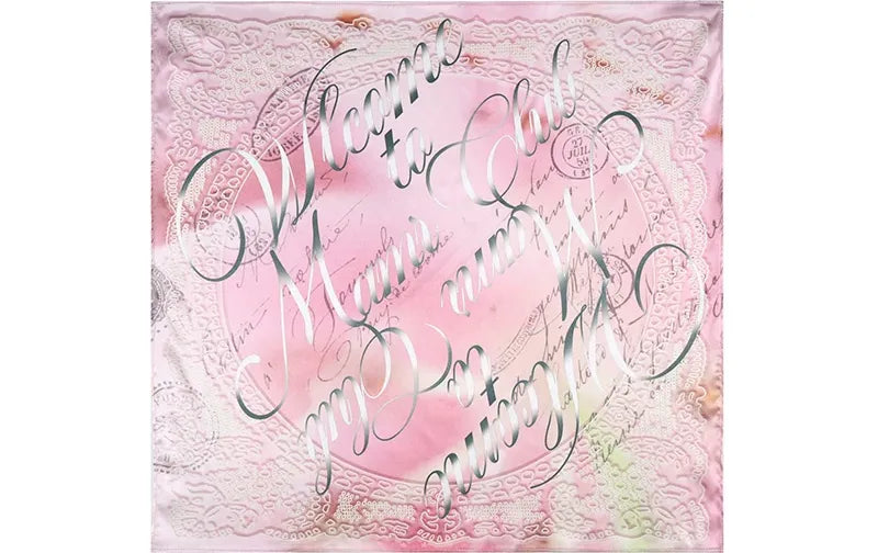 Gradient Foil Print Scarf