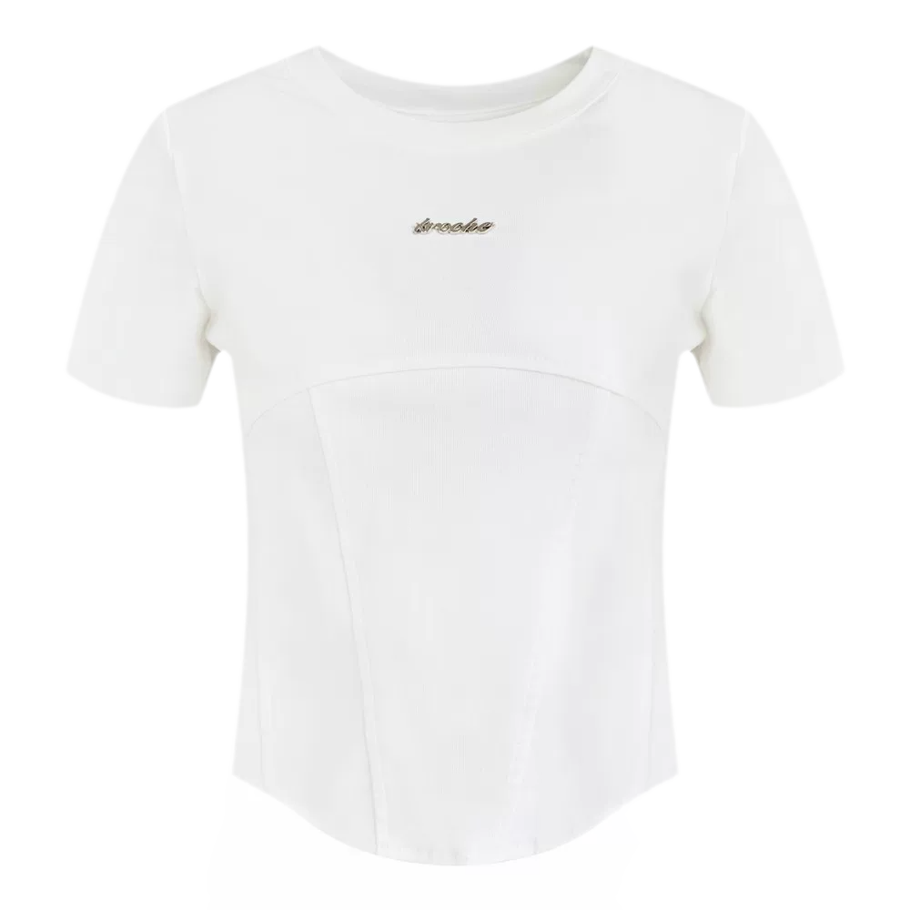 Cropped Seam T-Shirt