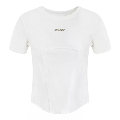 Cropped Seam T-Shirt