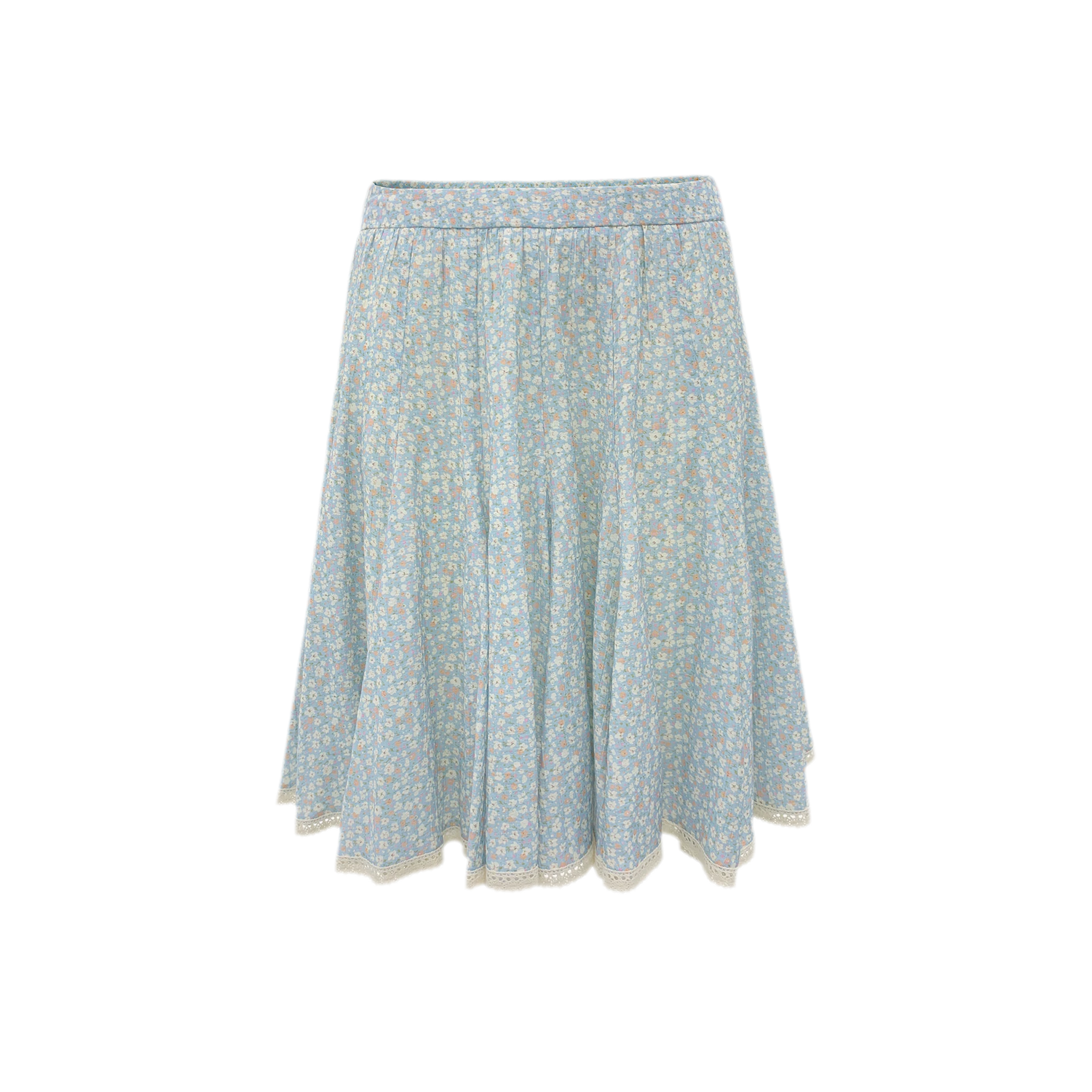 Floral Lace Midi Skirt