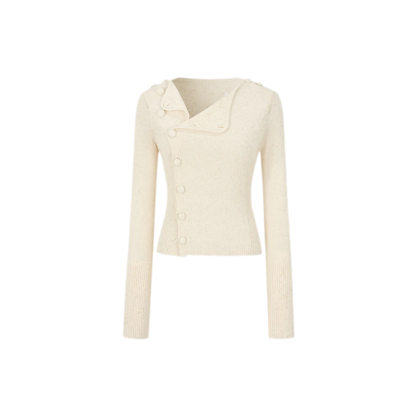 Metallic Textured Knit Cardigan