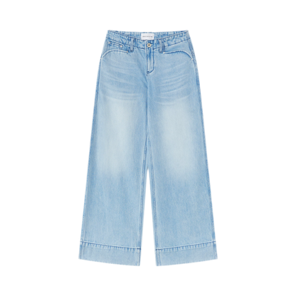 Lyocell Wide-Leg Jeans
