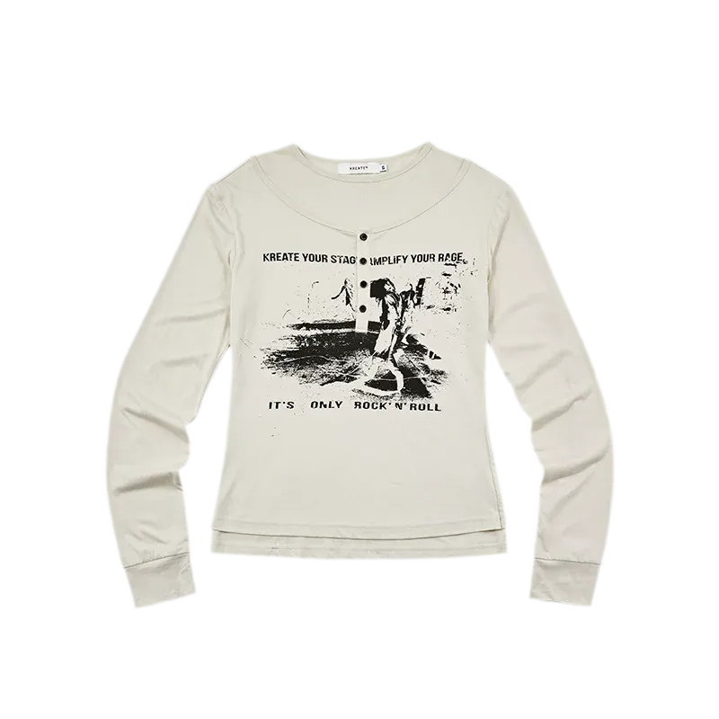 Modal Henley Long-Sleeve T-Shirt
