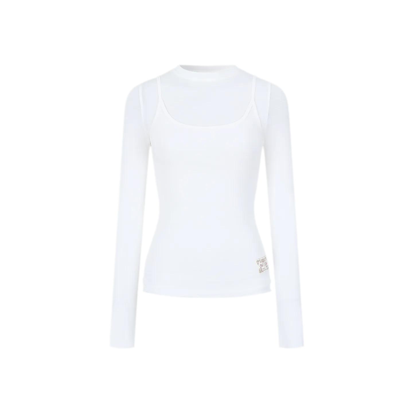Cashmere Layered Fitted T-shirt
