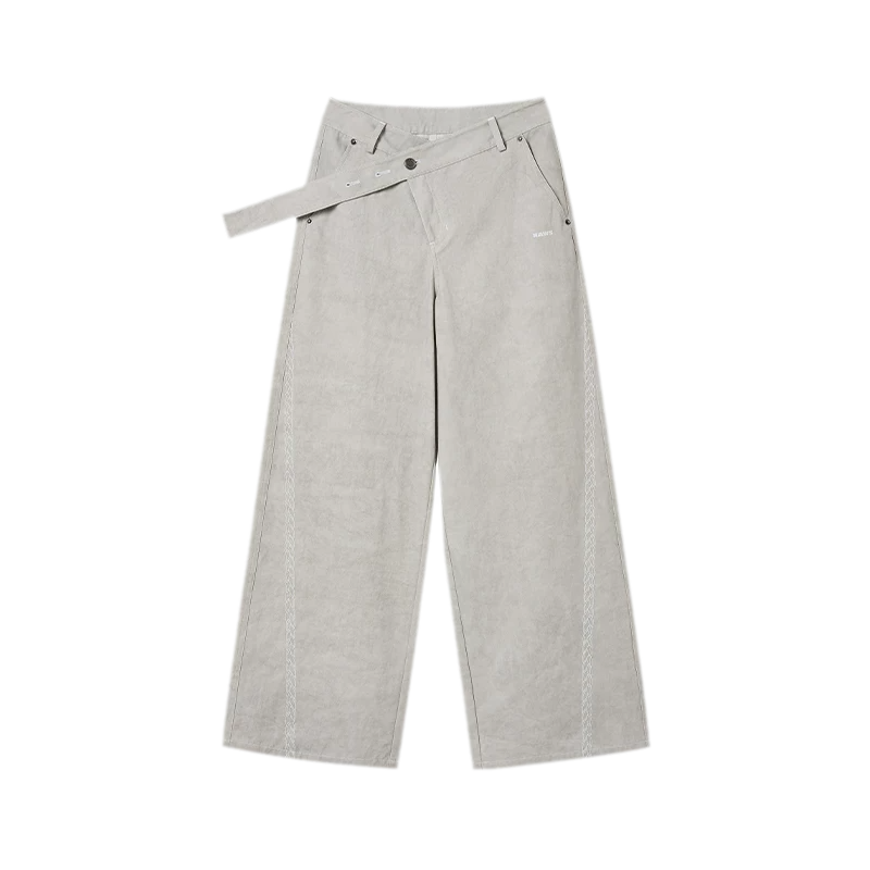 Wheat Ear Wide-Leg Casual Pants