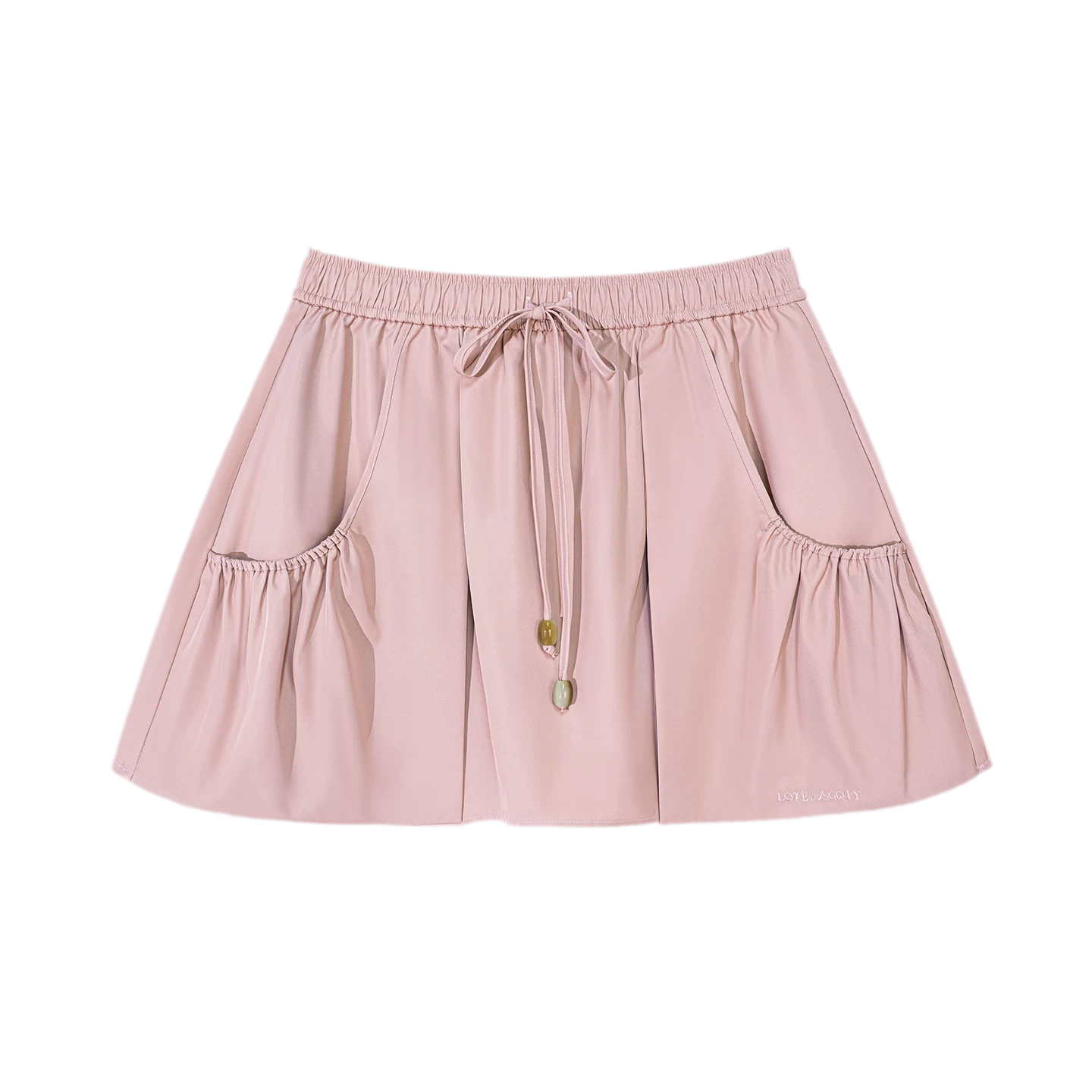 Drawstring A-Line Skirt