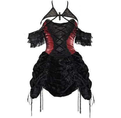 Velvet Lace Gothic Dress