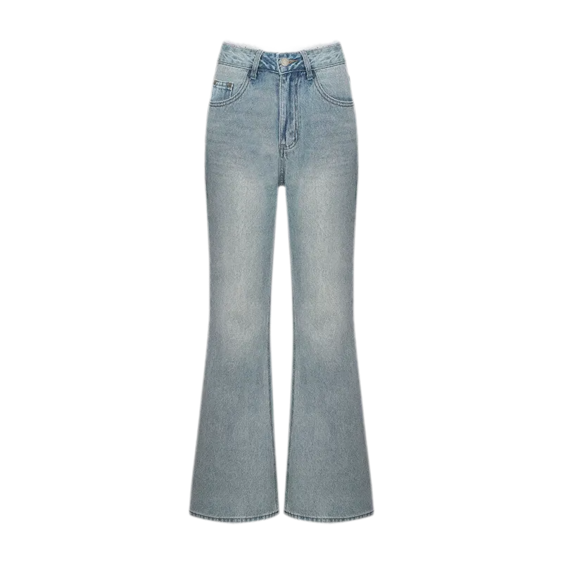 Lace Trim Flare Jeans