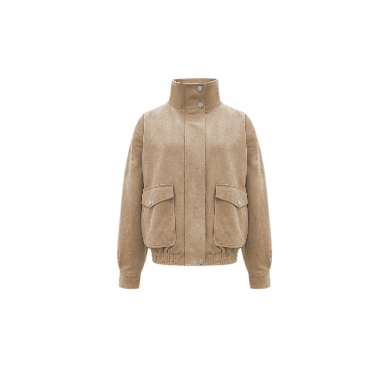 Faux Suede Structured Jacket