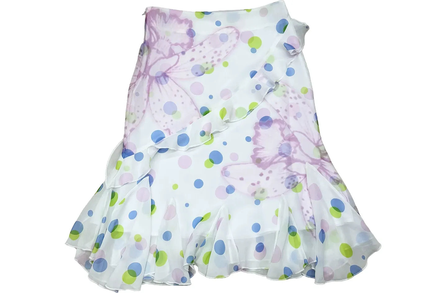 Chiffon Polka Dot Mermaid Skirt