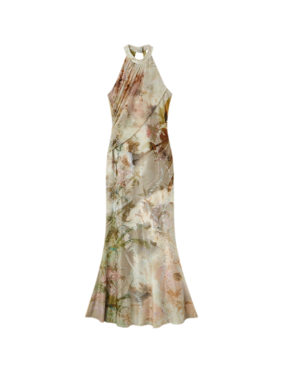 Samt-Jacquard-Meerjungfrauenkleid