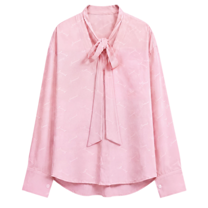 Textured Tie-Front Tencel Shirt